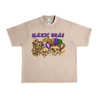 French Oak Mardi Gras vibes skull Urban Heavy Tee - FaDigitalArtStudio