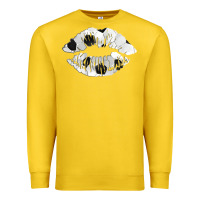 Lemon soccer lips Premium Sweatshirt - AdoDesignShop