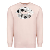 Pale Pink soccer lips Premium Sweatshirt - AdoDesignShop