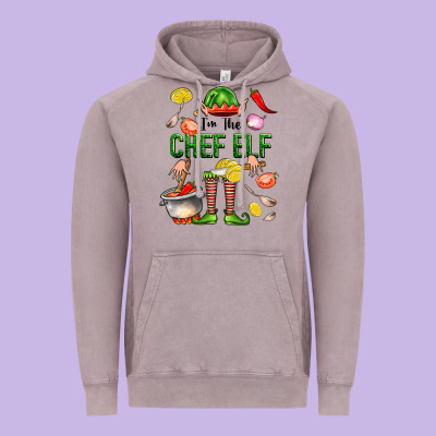 Im The Chef Elf Vintage Hoodie Designed By Fadigitalartstudio