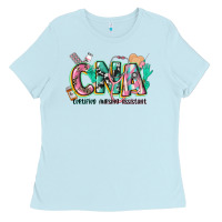 Baby Blue certified nursing assistant Ladies Tee - CowGirlArtShop