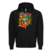 Black mississippi map mardi gras Zipper Hoodie - AdoDesignShop