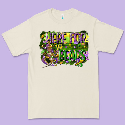 Here For The Beads Premium Tee Designed By Cowgirlartshop