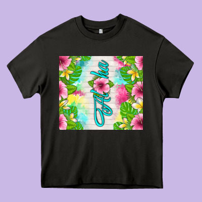 Aloha Summer Heavy Core Tee Designed By Tumblerdesignbyshophia