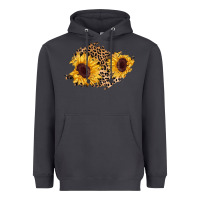 Smoke sunflower leopard patch Heavyweight Hoodie - AdoDesignShop