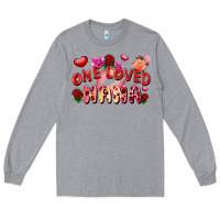 Heather Grey one loved nana Long Sleeve Tee - FaDigitalArtStudio