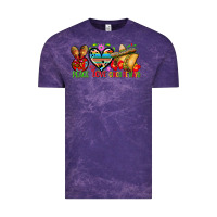 Cloud Purple Peace love cinco de mayo Vintage Tee - FaDigitalArtStudio