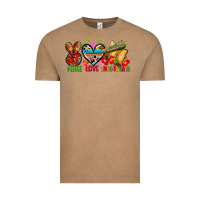 Vintage Coffee Peace love cinco de mayo Vintage Tee - FaDigitalArtStudio