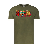 Vintage Olive Peace love cinco de mayo Vintage Tee - FaDigitalArtStudio