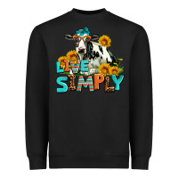 Black live simply Heavyweight Sweatshirt - AdoDesignShop