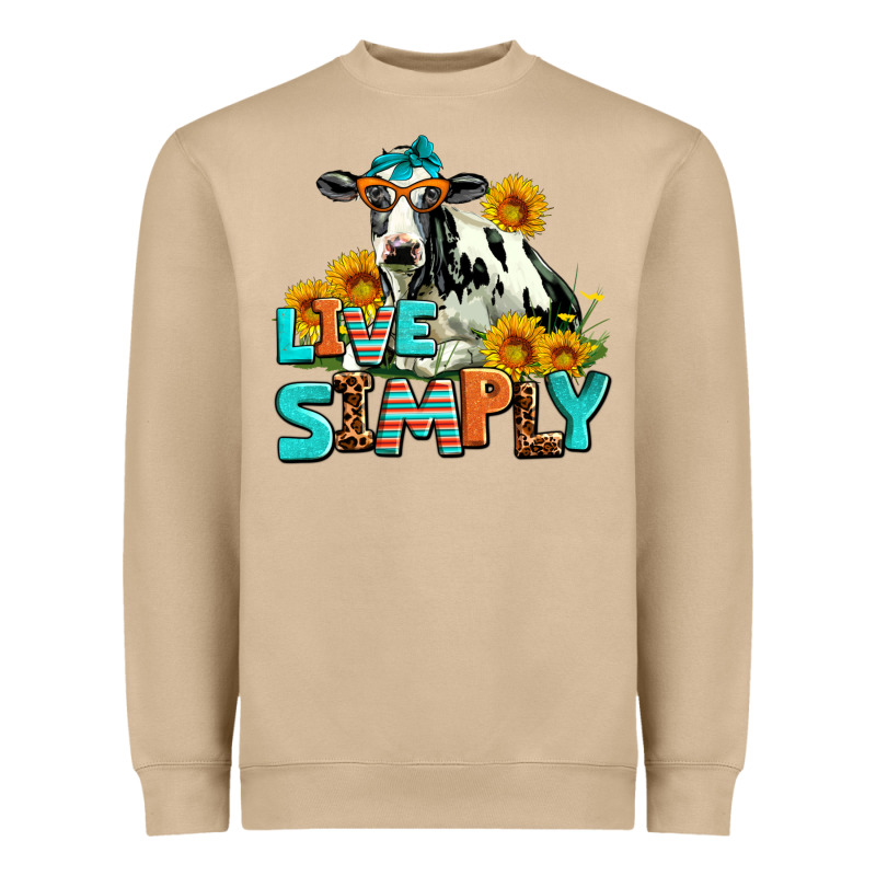 Live Simply Heavyweight Sweatshirt by AdoDesignShop | Teevron
