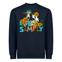 Navy live simply Heavyweight Sweatshirt - AdoDesignShop