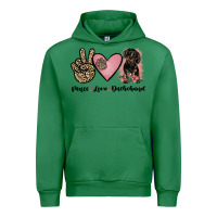 Emerald peace love dachshund Urban Hoodie - JahusDesignShop