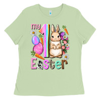 Matcha My first Easter Girl Easter Day Ladies Tee - HowdyJamesFarm