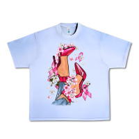 Grape Ice Cancer high heels Breast Cancer Urban Heavy Tee - FaDigitalArtStudio