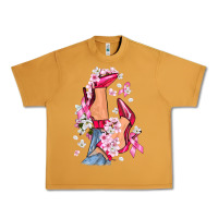 Peanut Butter Cancer high heels Breast Cancer Urban Heavy Tee - FaDigitalArtStudio