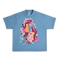 Pebble Blue Cancer high heels Breast Cancer Urban Heavy Tee - FaDigitalArtStudio