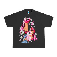 Pigment Black Cancer high heels Breast Cancer Urban Heavy Tee - FaDigitalArtStudio