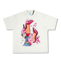 Pistachio Cancer high heels Breast Cancer Urban Heavy Tee - FaDigitalArtStudio