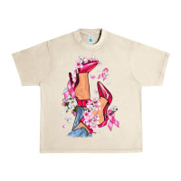 Sandshell Cancer high heels Breast Cancer Urban Heavy Tee - FaDigitalArtStudio