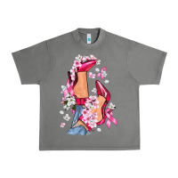 Tornado Cancer high heels Breast Cancer Urban Heavy Tee - FaDigitalArtStudio