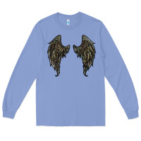 Colony Blue leopard camouflage wings Long Sleeve Tee - RanaPortraitStore