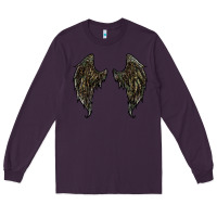 Plum leopard camouflage wings Long Sleeve Tee - RanaPortraitStore