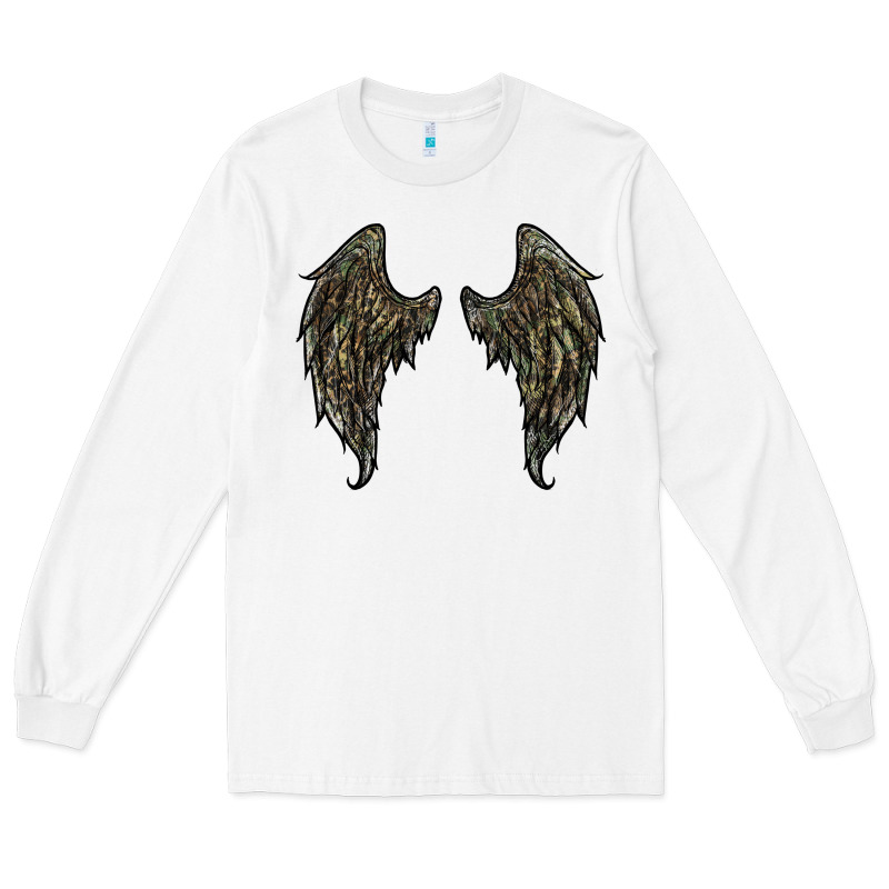 Leopard Camouflage Wings Long Sleeve Tee by RanaPortraitStore | Teevron