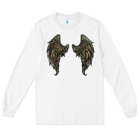 White leopard camouflage wings Long Sleeve Tee - RanaPortraitStore