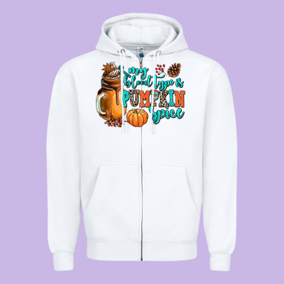My Blood Type Is Pumpkin Spice Zipper Hoodie Designed By Adodesignshop