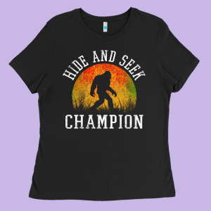 Hide And Seek Champion Ladies Tee Designed By Designefamous