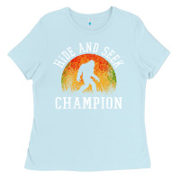 Baby Blue hide and seek champion Ladies Tee - DesigneFamous