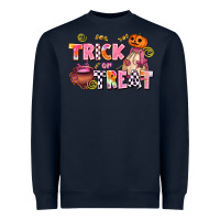 Navy trıck or treat Heavyweight Sweatshirt - AdoDesignShop