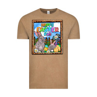 Vintage Coffee Happy Easter Day Vintage Tee - OliviaCreatesArt