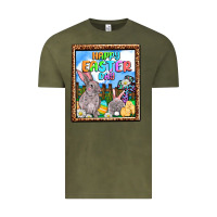 Vintage Olive Happy Easter Day Vintage Tee - OliviaCreatesArt