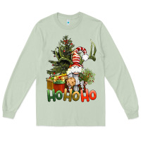 Matcha Ho Ho Ho Christmas Gnome Long Sleeve Tee - BundleAndBundleShop