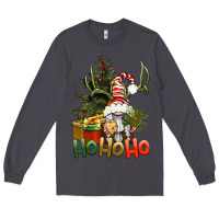 Smoke Ho Ho Ho Christmas Gnome Long Sleeve Tee - BundleAndBundleShop