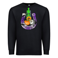 Black horseshoe halloween Premium Sweatshirt - AdoDesignShop