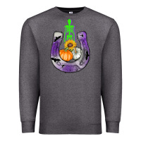 Charcoal Heather horseshoe halloween Premium Sweatshirt - AdoDesignShop