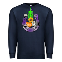 Navy horseshoe halloween Premium Sweatshirt - AdoDesignShop