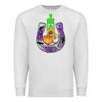 Oatmeal Heather horseshoe halloween Premium Sweatshirt - AdoDesignShop