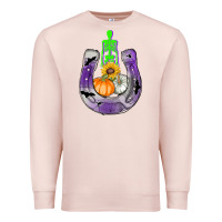 Pale Pink horseshoe halloween Premium Sweatshirt - AdoDesignShop