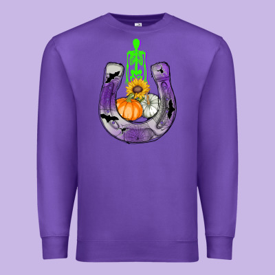 Horseshoe Halloween Premium Sweatshirt Designed By Adodesignshop