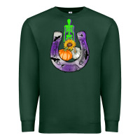 Sports Green horseshoe halloween Premium Sweatshirt - AdoDesignShop
