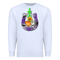 White horseshoe halloween Premium Sweatshirt - AdoDesignShop