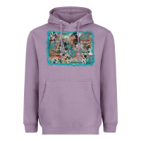 Lavender cross western background Heavyweight Hoodie - AdoDesignShop