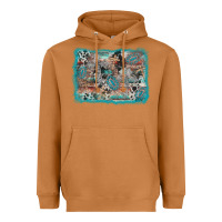 Meerkat cross western background Heavyweight Hoodie - AdoDesignShop