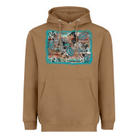 Toasted Coconut cross western background Heavyweight Hoodie - AdoDesignShop