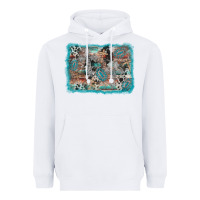 White cross western background Heavyweight Hoodie - AdoDesignShop