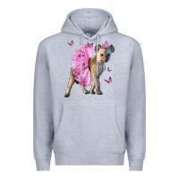 Heather Grey Baby Hyena With Tutu Premium Hoodie - LillyAllenDesigns